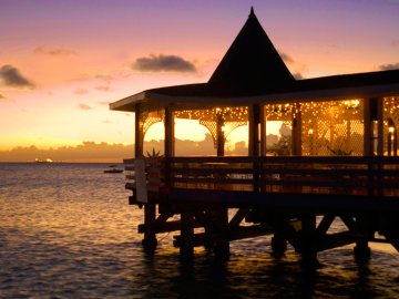 Halcyon Cove Warri Pier Sunset