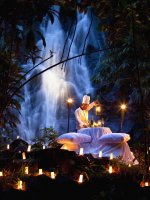 Candlelit Jungle Waterfall