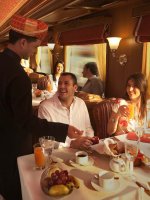 Maharaja express - breakfast room